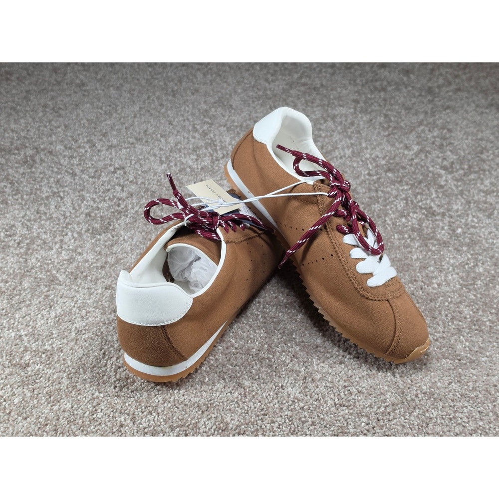 Universal Thread Jojo Brown Faux Suede Memory Foam Sneakers Womens 8 New - Picture 3 of 6
